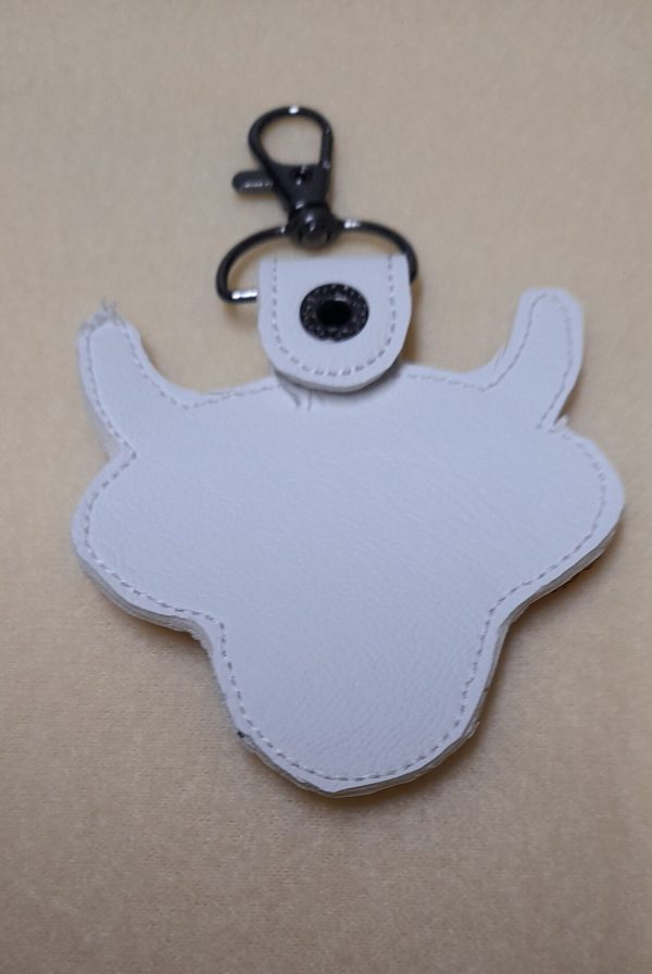 Cute Fringed Highland Cow Key ring. - Image 2