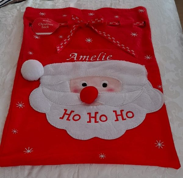 Large Jolly Santa Gift Sack: - Image 4
