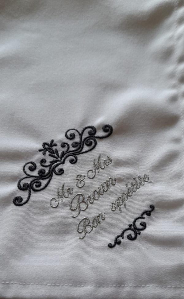 Personalised Decorative Embroidered Napkins - Image 2
