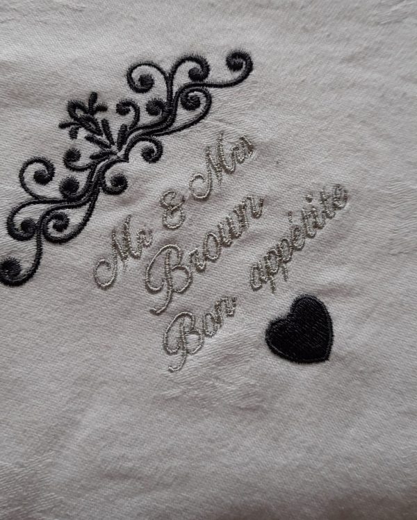Personalised Decorative Embroidered Napkins - Image 8