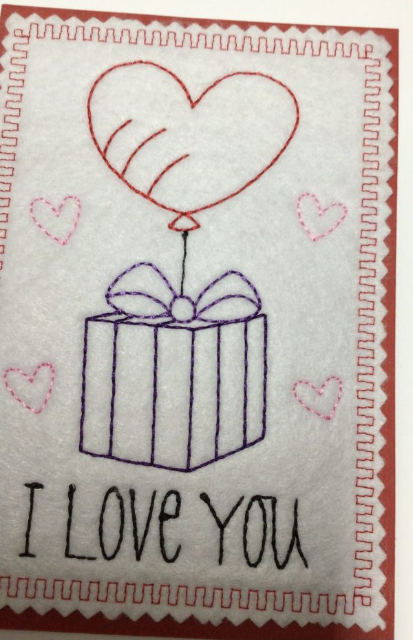 Embroidered Valentines cards - Image 8