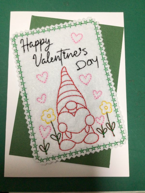 Embroidered Valentines cards - Image 6
