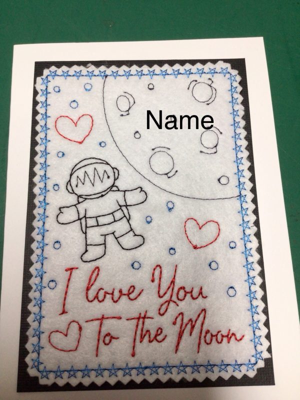 Embroidered Valentines cards - Image 5