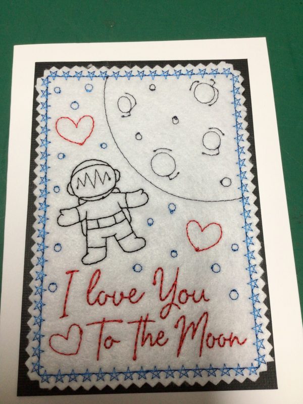 Embroidered Valentines cards - Image 4