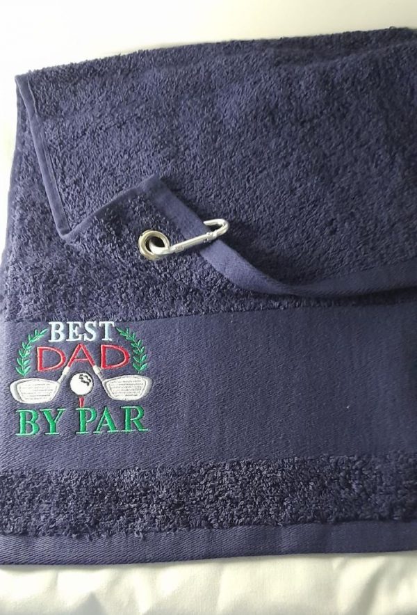 Best Dad: Embroidered Golf Towels - Image 4