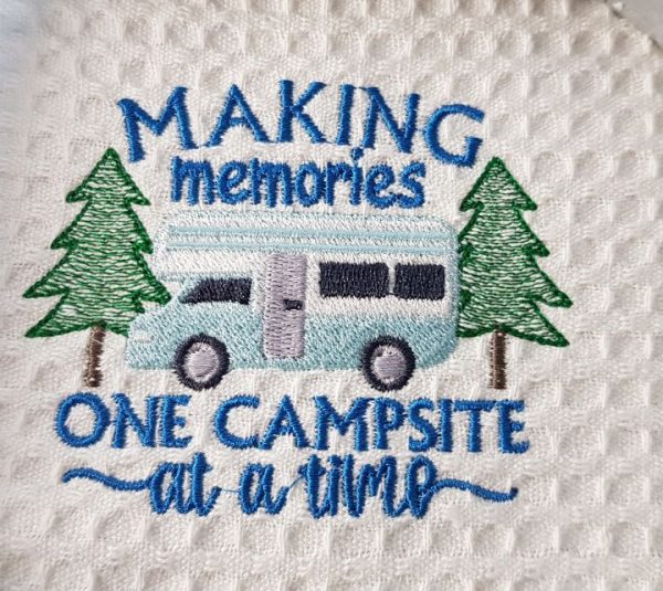 Camping Themed Tea towel - Image 2