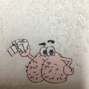 Novelty Hairy Bum wash cloth