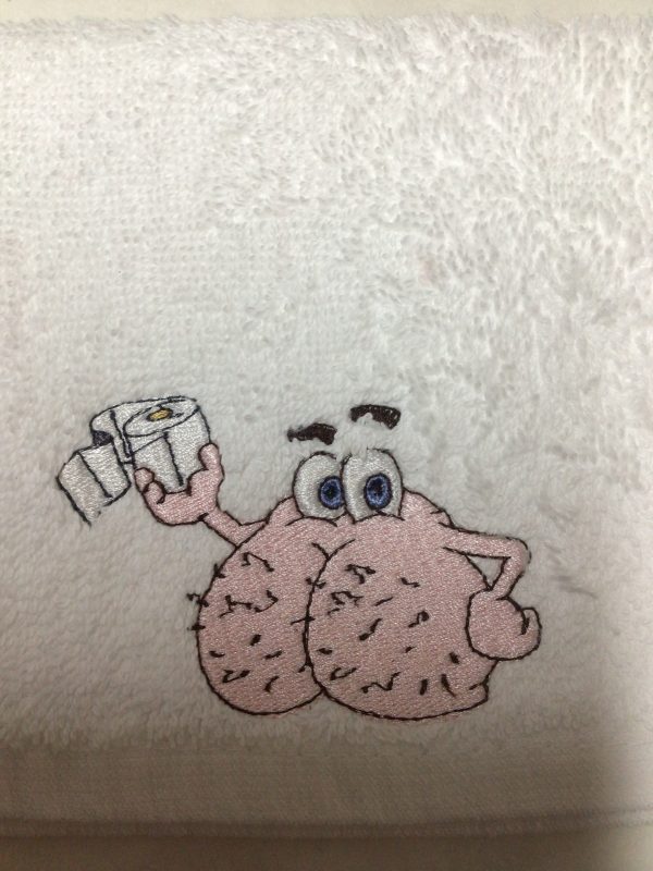 Novelty Hairy Bum wash cloth