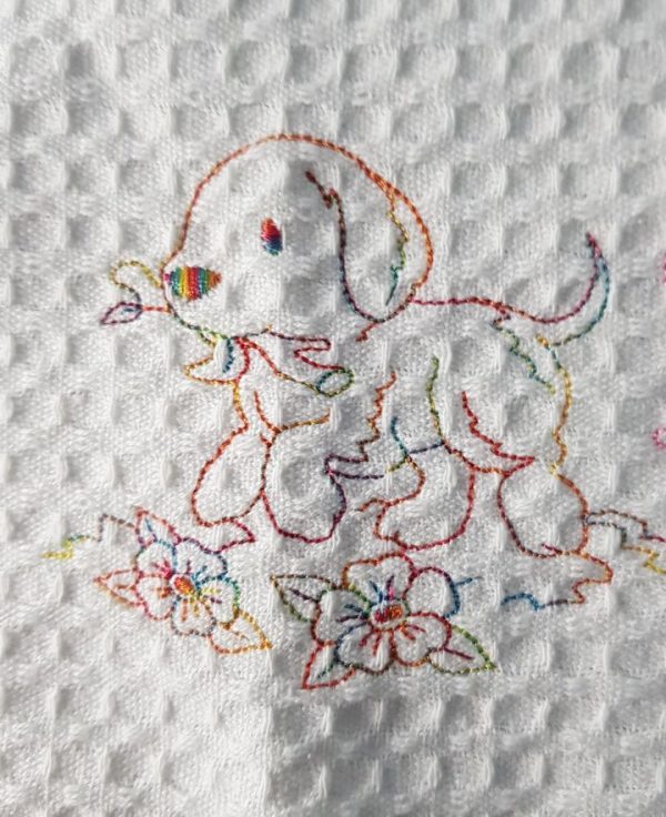Puppy Themed days of the week tea towels - Image 3