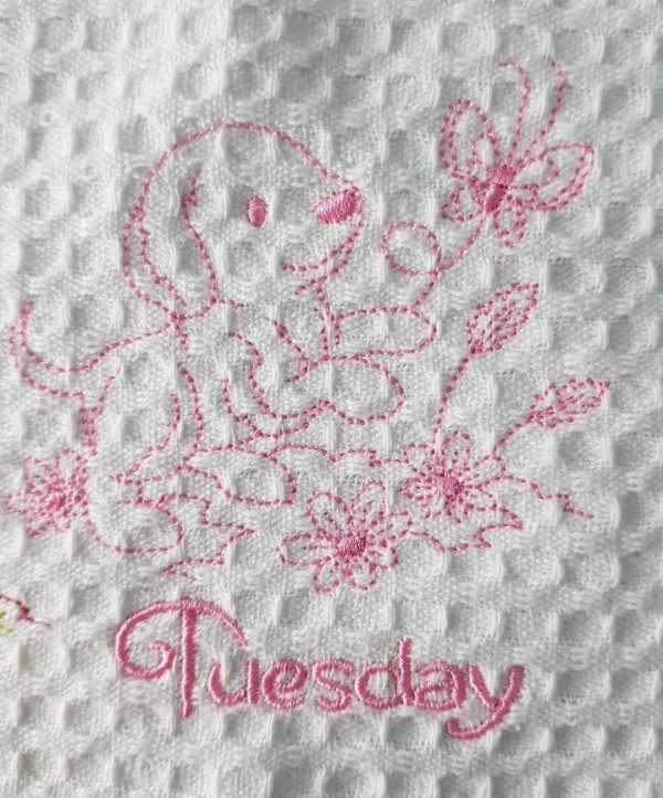 Puppy Themed days of the week tea towels - Image 7