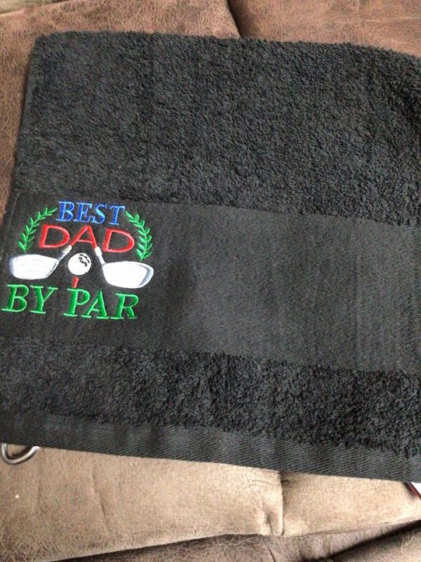 Best Dad: Embroidered Golf Towels - Image 5