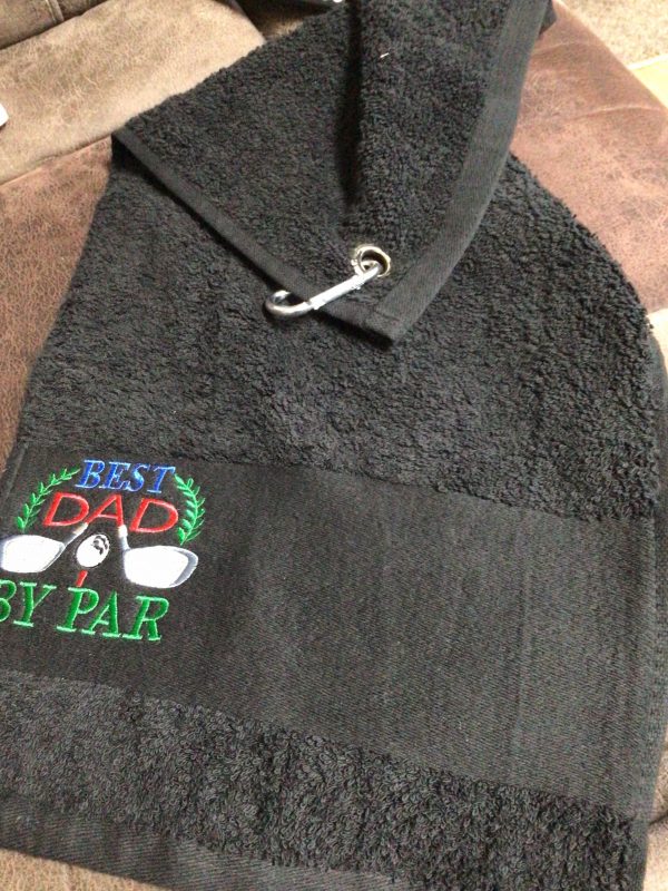 Best Dad: Embroidered Golf Towels - Image 2