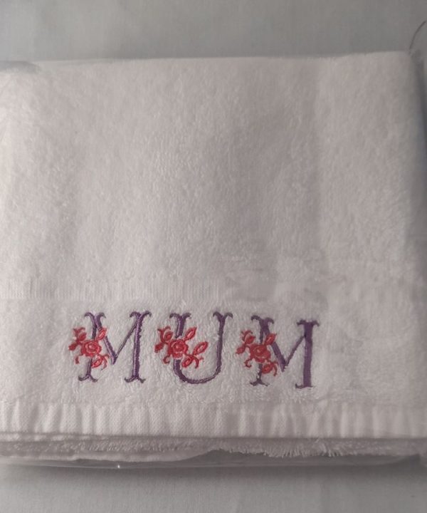 Floral themed: Embroidered Hand Towel