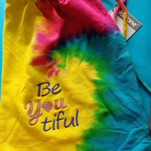 Vibrant Rainbow Draw string bag