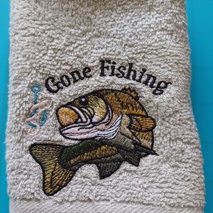 Gone fishing face cloth Hand towel  or set