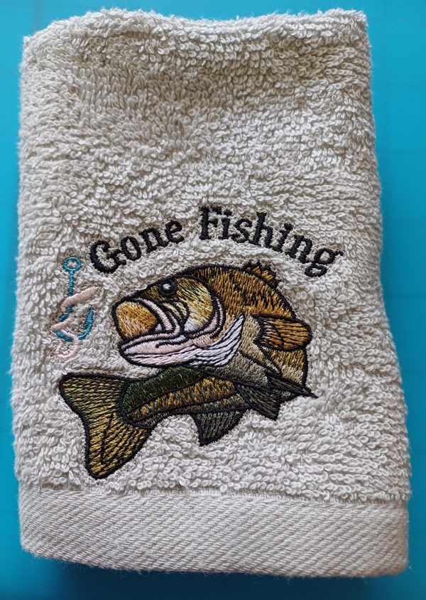 Gone fishing face cloth Hand towel  or set