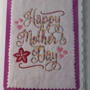 Embroidered Mothers Day Card