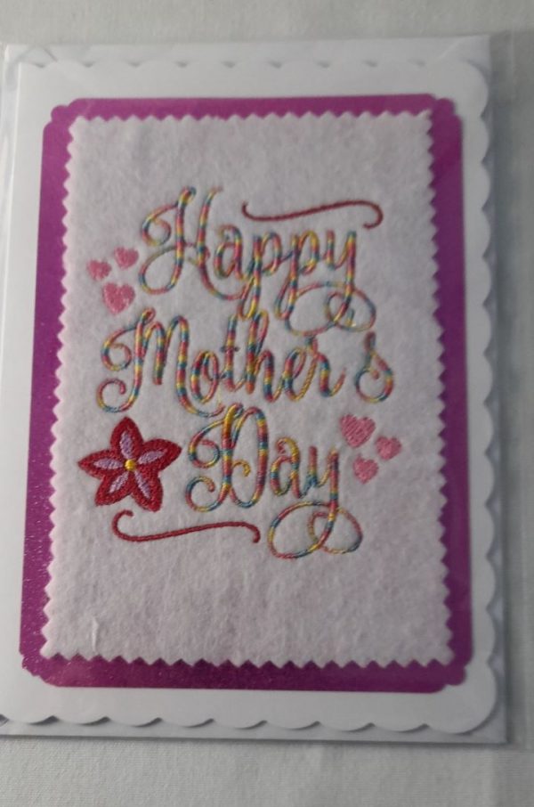 Embroidered Mothers Day Card